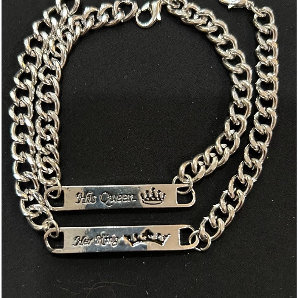 Couples King & Queen Bracelet Set - Picture 1 of 6